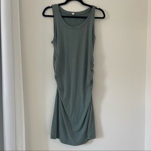 Pink Blush Sleeveless Ruched Fitted Maternity Dress size Medium